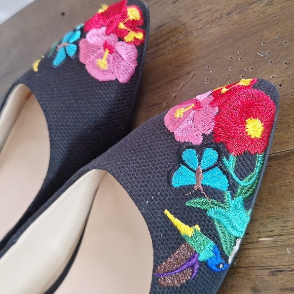 Nine West Embroidered Speakup Ballet Flats Size 7.5 - Picture 12 of 13